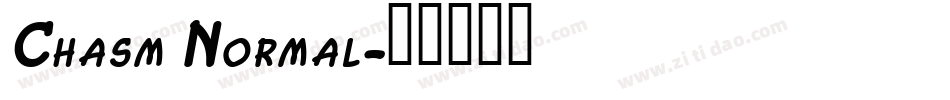 Chasm Normal字体转换